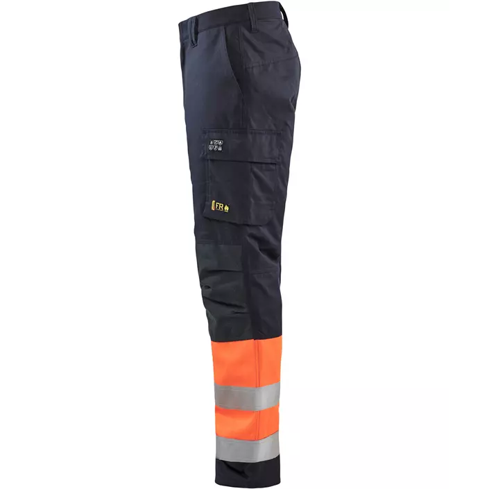 Blåkläder Multinorm winter trousers, Marine/Hi-Vis Orange, large image number 2