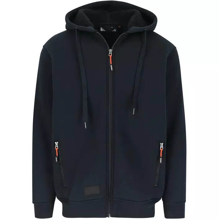 HEROCK Otis hoodie med dragkedja, Navy, large image number 0