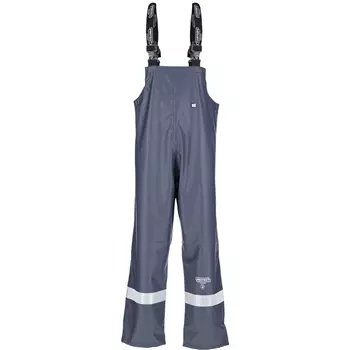 Kramp Protect rain bib and brace trousers, Marine Blue