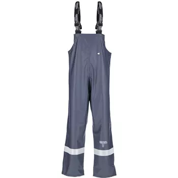 Kramp Protect rain bib and brace trousers, Marine Blue