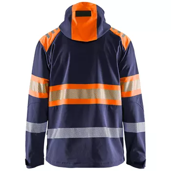 Blåkläder softshell jacket, Marine/Hi-Vis Orange