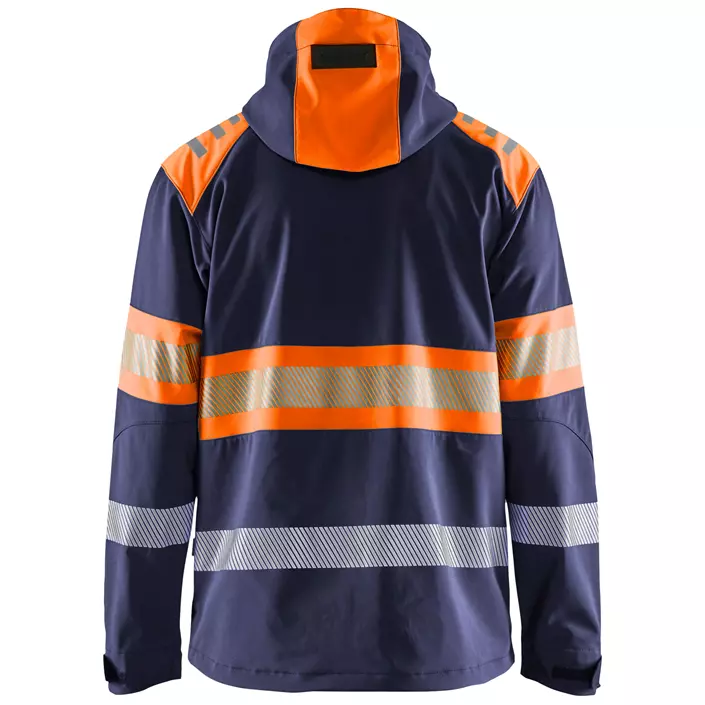 Blåkläder softshell jacket, Marine/Hi-Vis Orange, large image number 1