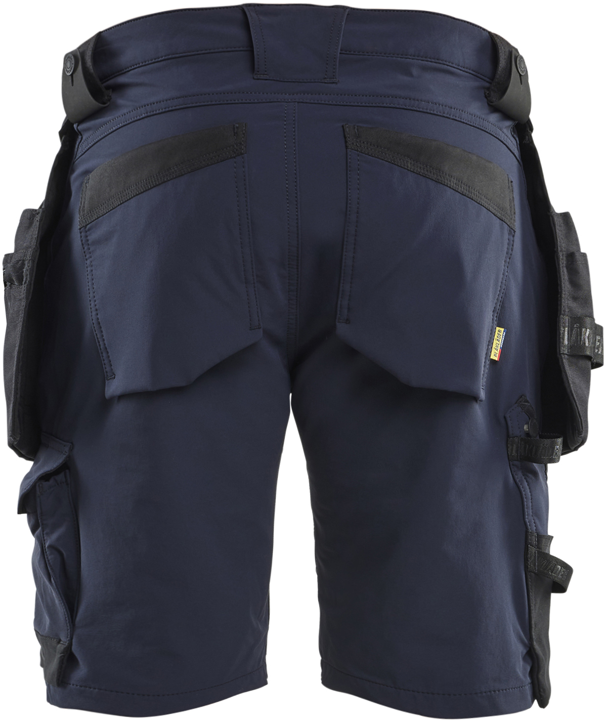 Bl&aring;kl&auml;der&nbsp;hantverksshorts full stretch, M&ouml;rk Marinbl&aring;/Svart, large image number 1