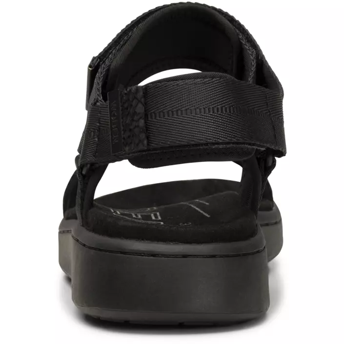 Woden Line dame sandaler, Black/Black, large image number 5