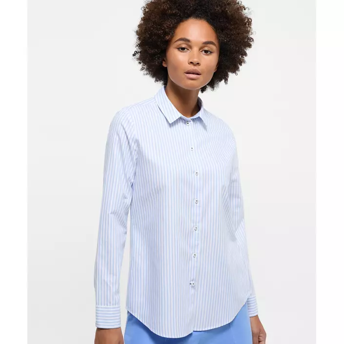 Eterna Regular Fit Oxford dameskjorte, Light blue, large image number 1