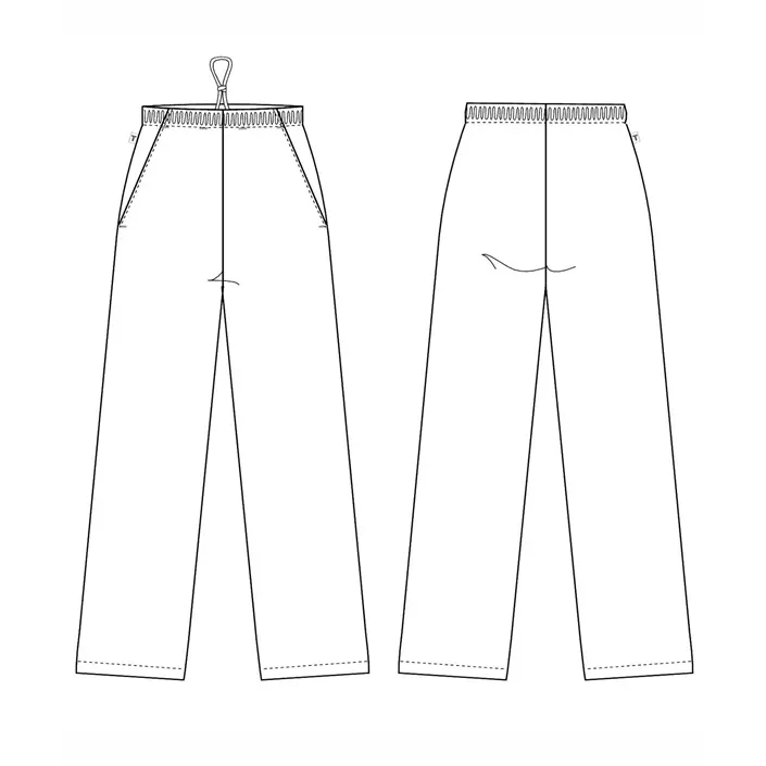 Kentaur  trousers with elastic/jogging pants, White, large image number 3