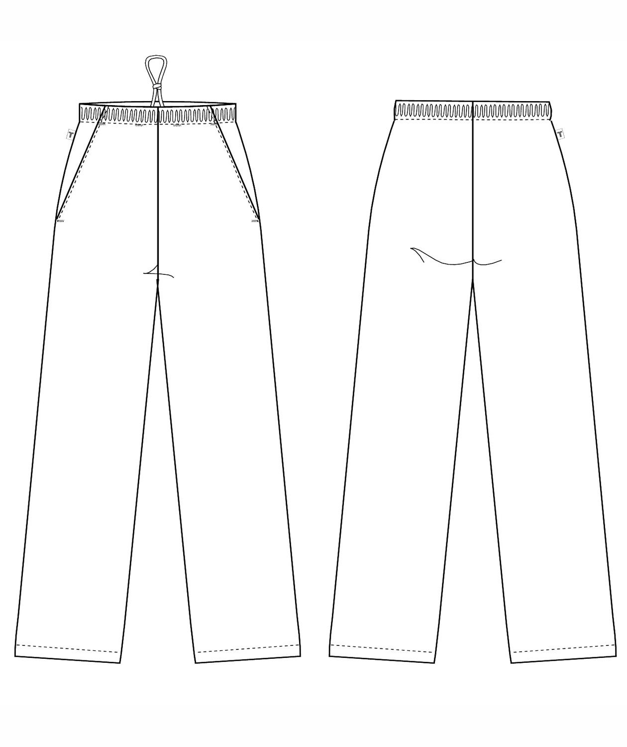 Kentaur  elastikbukser/jogginbukser, Hvid, large image number 3