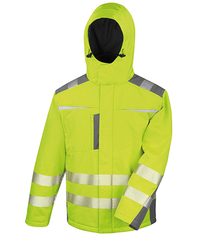Safe-Guard by Result softshell jacket, Hi-Vis Yellow, large image number 0