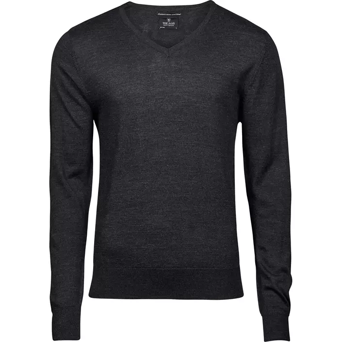 Tee Jays strikket trøje, Mørkegrå, large image number 0