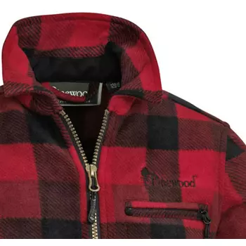 Pinewood Canada fleece jacket kids, Red/Black