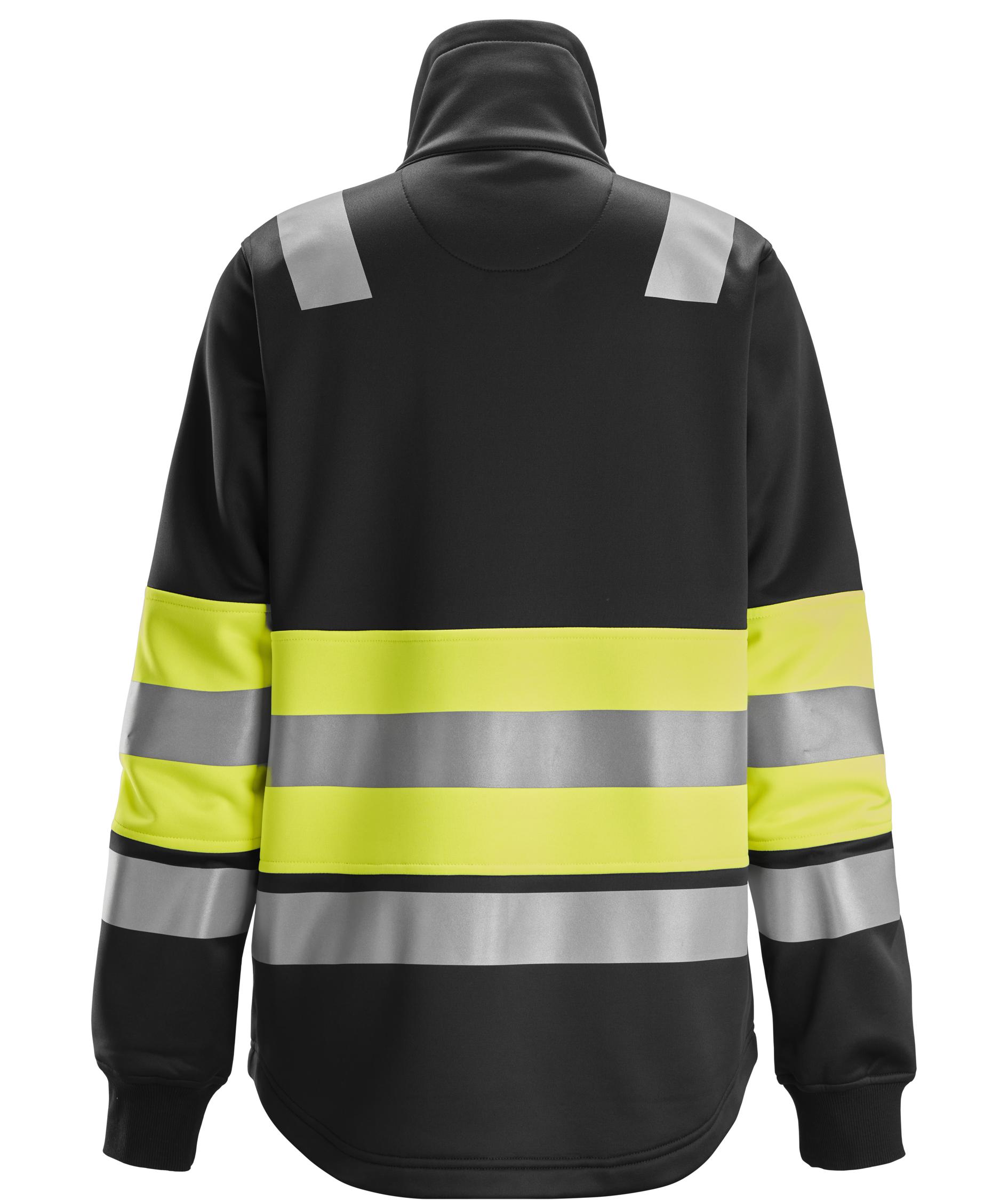 Snickers dame sweatjakke 8077, Hi-vis Gul/Svart, Hi-vis Gul/Svart, large image number 1