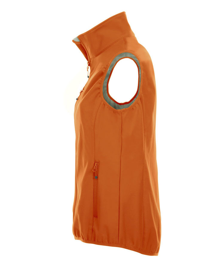 Clique Basic Damen Softshellweste, Orange, large image number 3