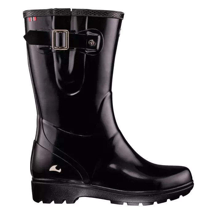 Viking Mira JR Glossy rubber boots, Black, large image number 0
