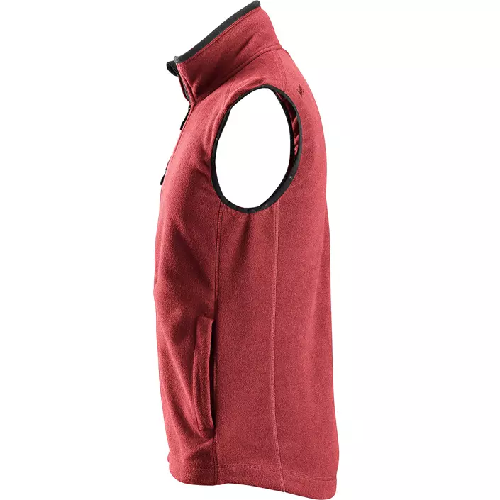 Snickers AllroundWork fleece vest, Chili red/black, large image number 2