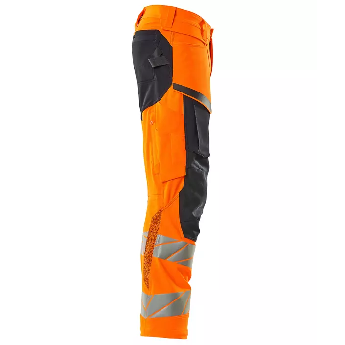 Mascot Accelerate Safe work trousers full stretch, Hi-Vis Orange/Dark Marine, large image number 3
