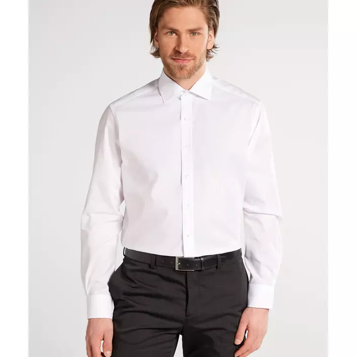 Eterna Uni Modern fit Poplin shirt, White, large image number 1