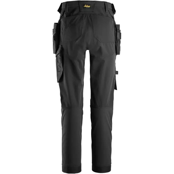Snickers AllroundWork hantverksbyxa 6775 full stretch dam, Black, large image number 1