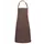 Karlowsky Basic bib apron with pockets, Brown, Brown, swatch