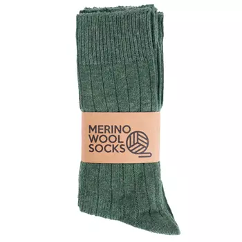 3-pack socks with merino wool, Dusty green