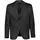 Lindbergh Modern fit kavaj med ull, Black, Black, swatch
