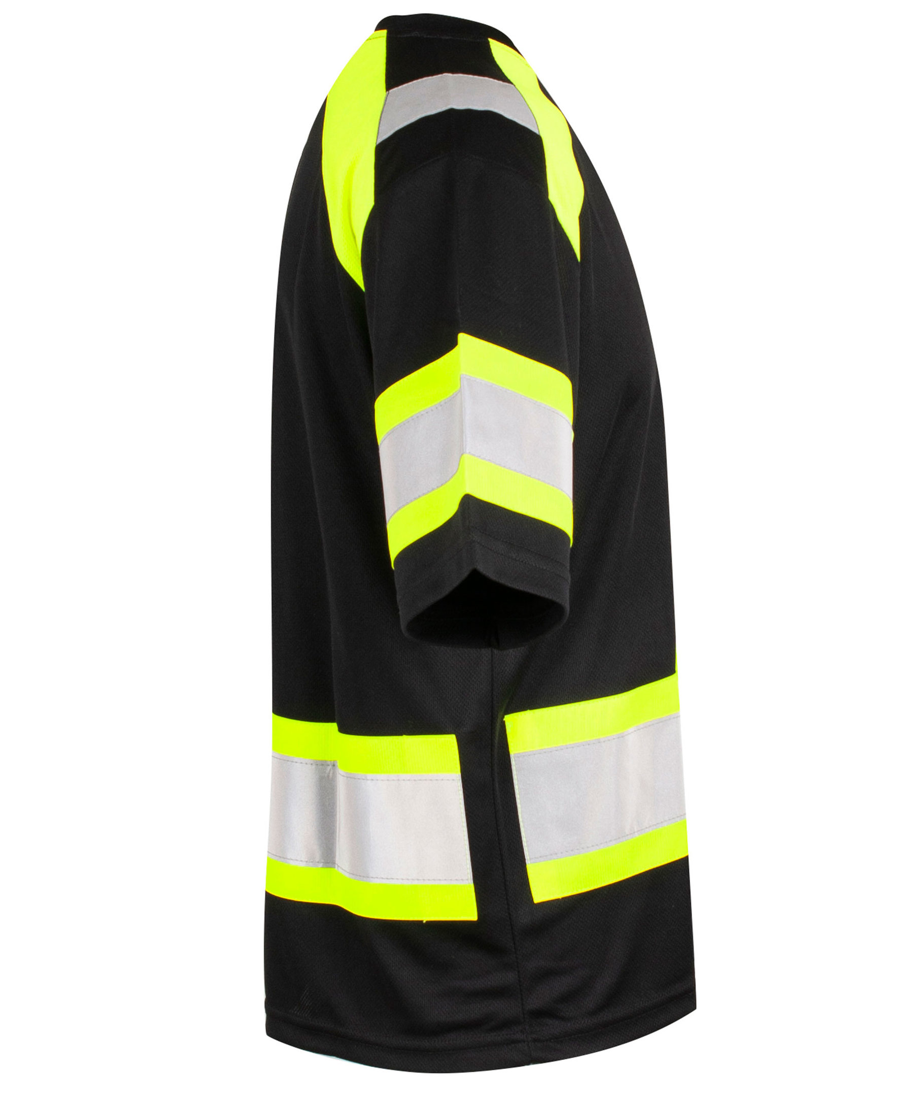 YOU Sigtuna  Reflex T-shirt, Schwarz/Gelb, large image number 2