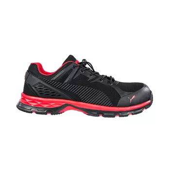 Puma Fuse Motion Red Low 2.0 safety shoes S1P, Black/Red