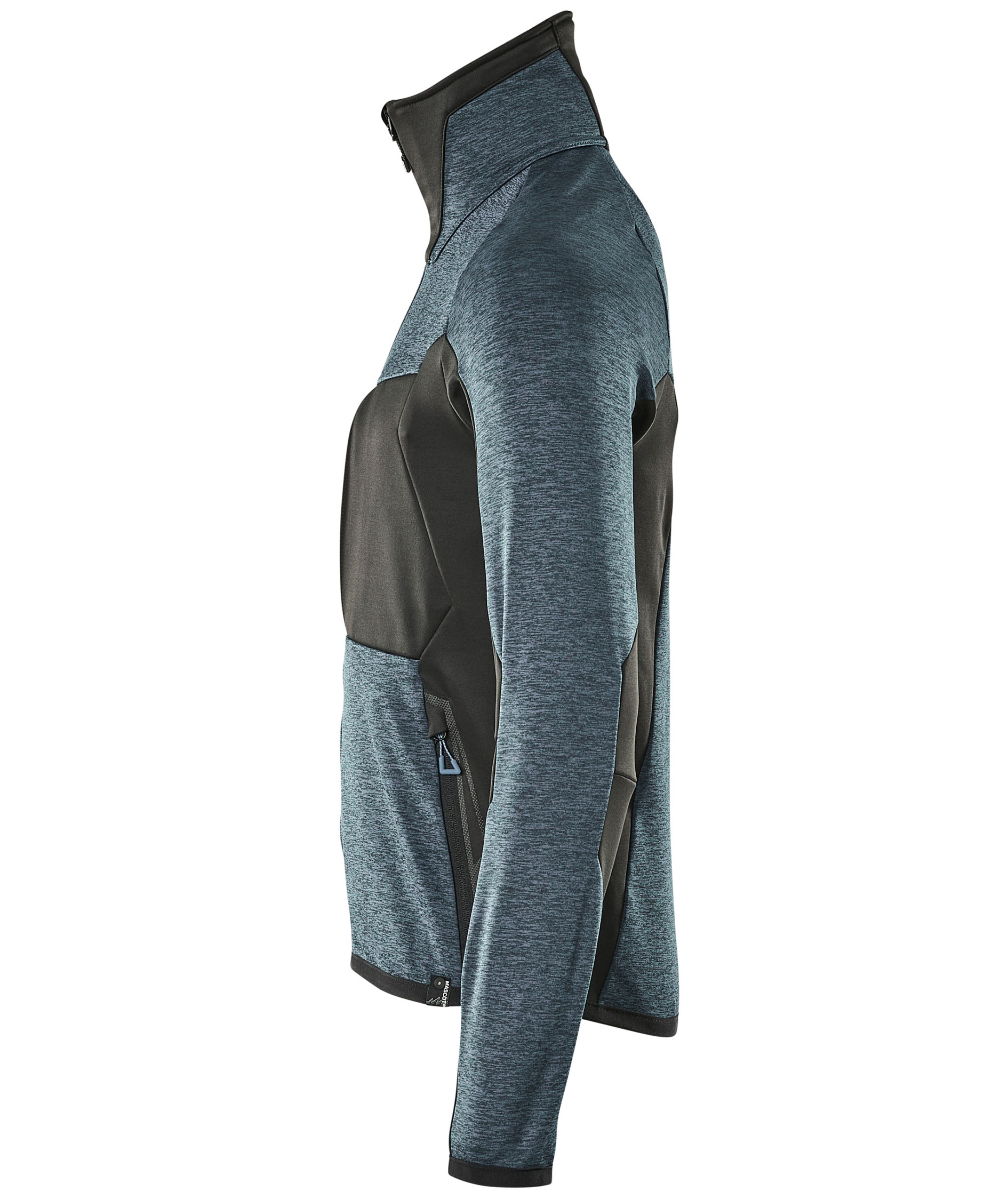 Mascot Advanced fleece sweater with zip, Dark Petrolium/Black, large image number 3