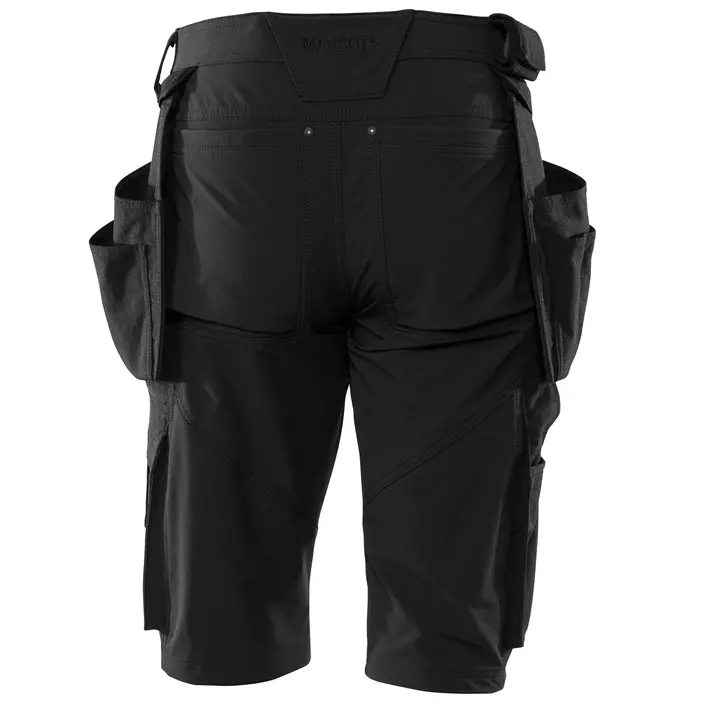 Mascot Advanced craftsman shorts full stretch, Black, large image number 1