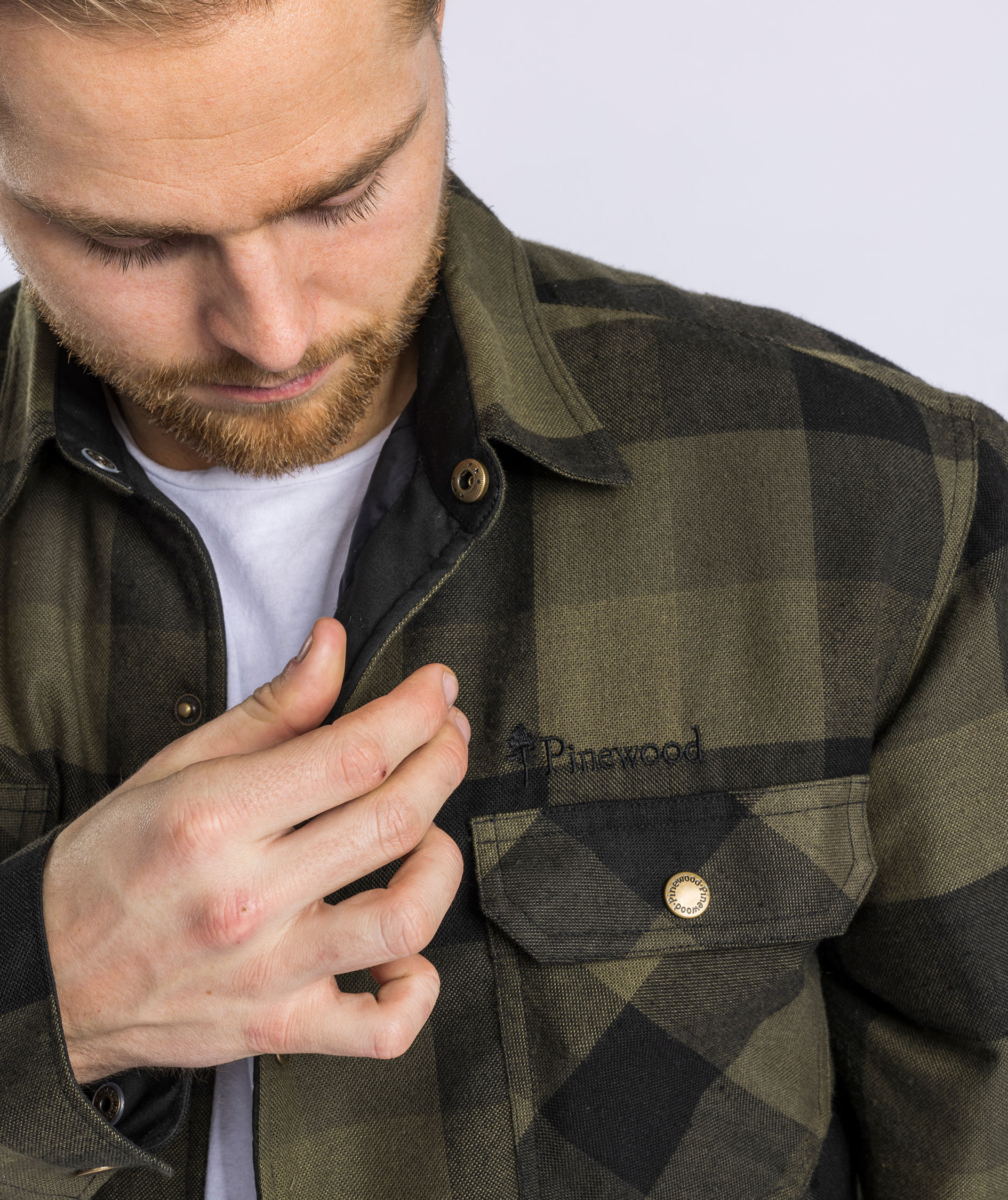 Pinewood Canada Classic 2.0 foret skovmandsskjorte, Gr&oslash;n/Sort, large image number 4