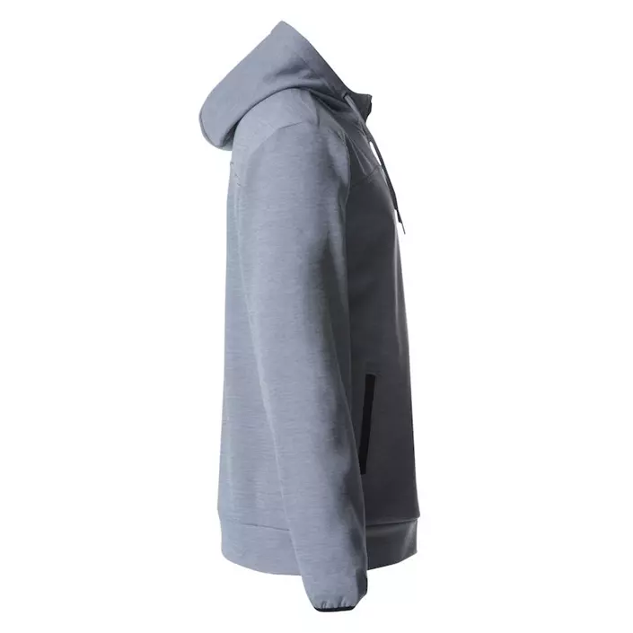 Clique Ottawa hoodie with full zipper, Grey, large image number 2