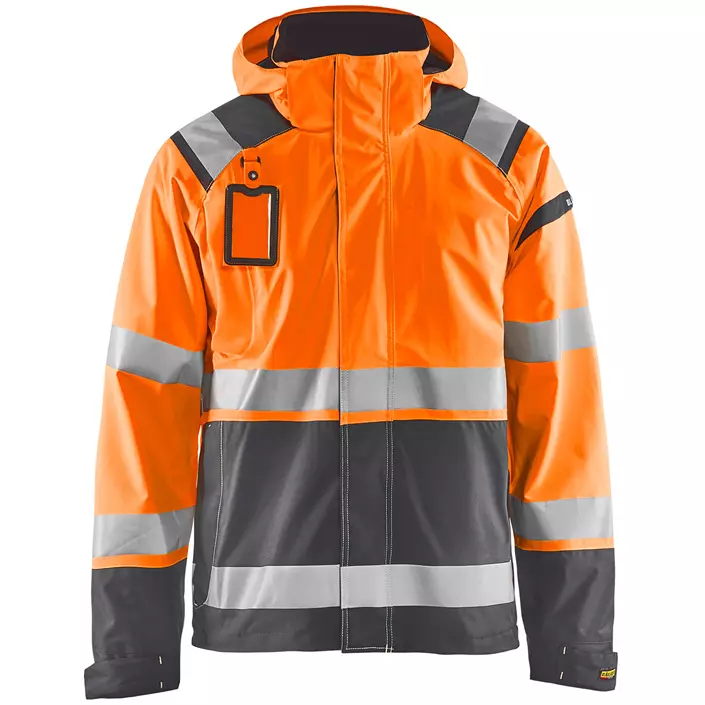 Blåkläder shell jacket, Hi-vis orange/Grey, large image number 0