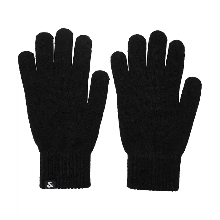 Jack & Jones JACBARRY knitted gloves, Black, Black, large image number 0