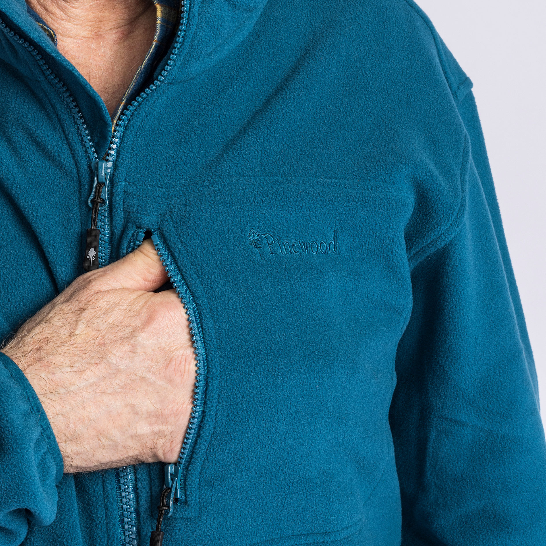 Pinewood Finnveden fleecejakke, Dark Azur Blue, large image number 4