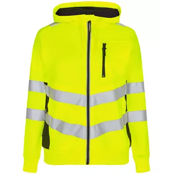 Engel Safety women's hoodie, Hi-vis Yellow/Black