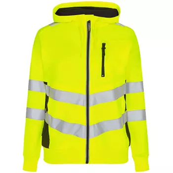Engel Safety hoodie dam, Varsel Gul/Svart