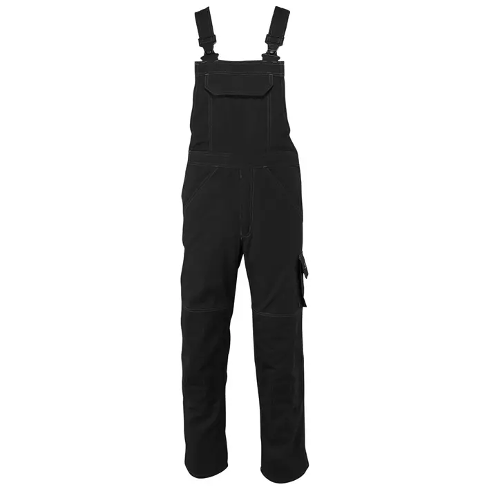Mascot Industry Newark work bib and brace trousers, Black, large image number 0