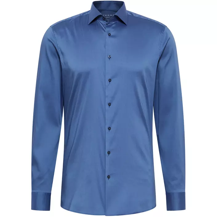 Eterna Performance Slim Fit skjorta, Smoke blue, large image number 0