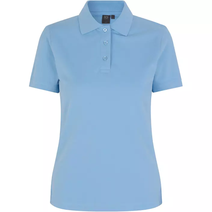 ID women's Pique Polo T-shirt with stretch, Lightblue, large image number 0