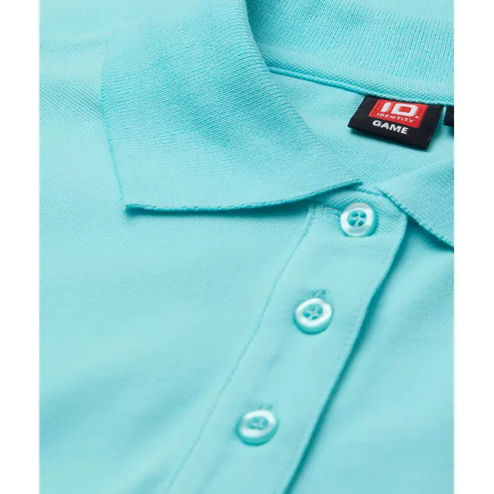 ID dame Pique Polo T-shirt med stretch, Mint, large image number 3
