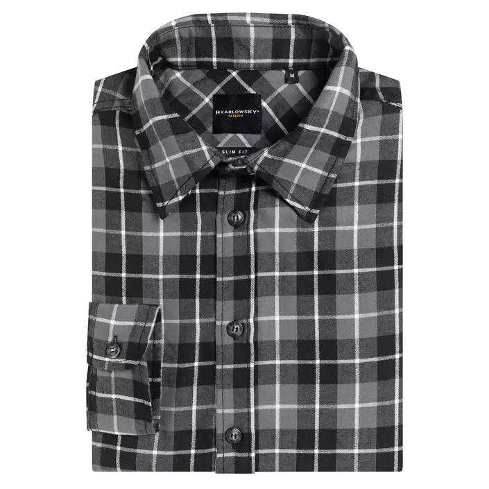 Karlowsky Flair Urban-Style Slim fit skjorte, Sort, large image number 4