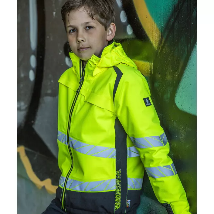 Mascot Accelerate Safe winter jacket for kids, Hi-vis Yellow/Black, large image number 1