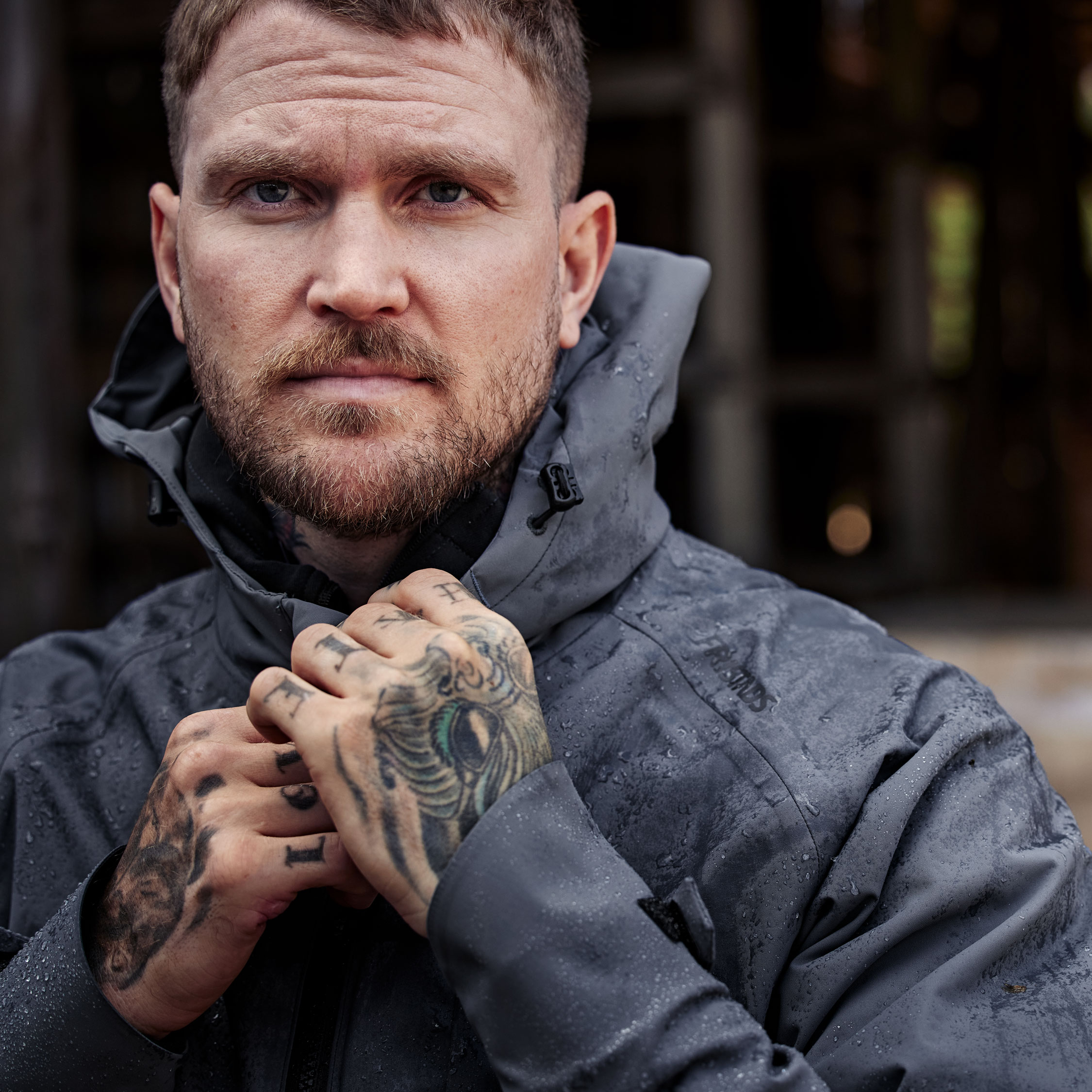 Fristads shell jacket 4882 GLPS, Dark Grey, Dark Grey, large image number 6