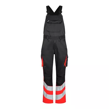 Engel Safety Light Bib and Brace, Black/Hi-Vis Red