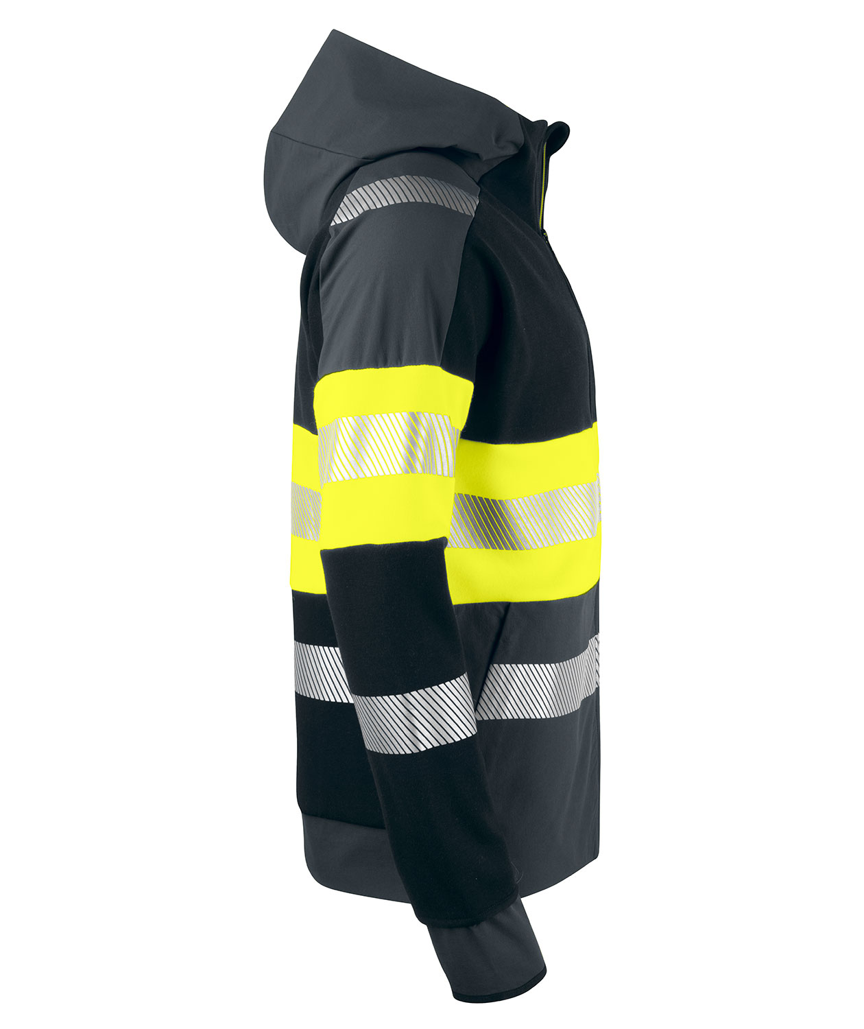 ProJob hoodie 6122, Hi-vis Yellow/Black, large image number 2