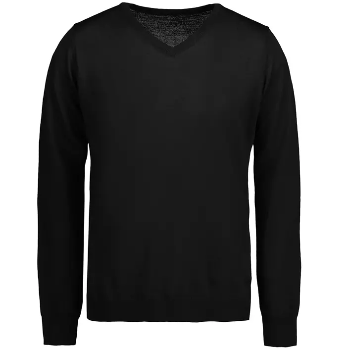 ID Classic knitted pullover with merino wool, Black, large image number 0