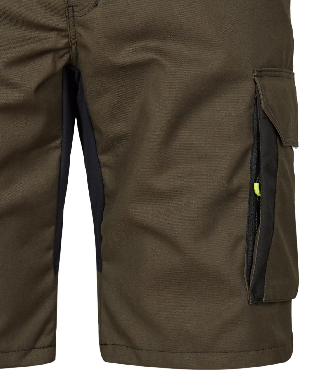 Engel X-treme arbetsshorts m. stretch, Forest Green/Svart, large image number 2