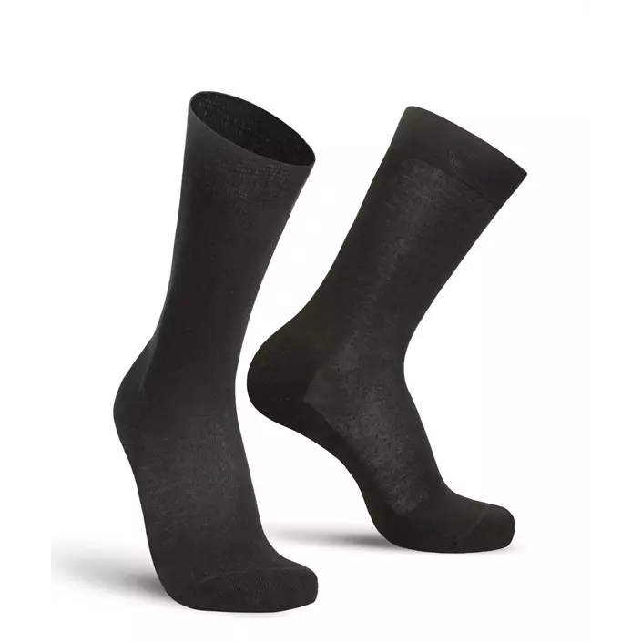 Worik Vip Merino socks with merino wool, Black, large image number 0