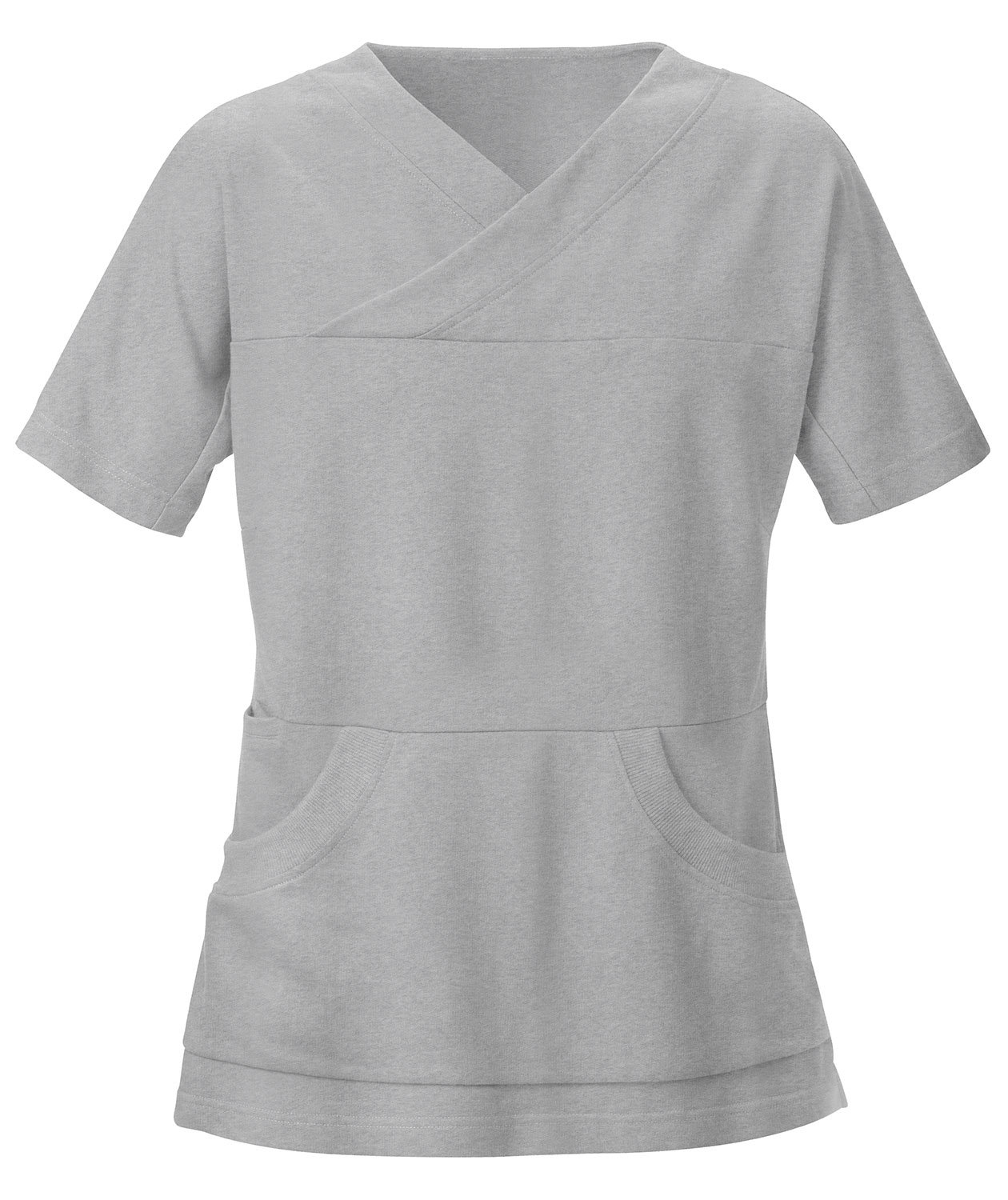 Hejco Damenkasack aus Sweatstoff, Grau Melange