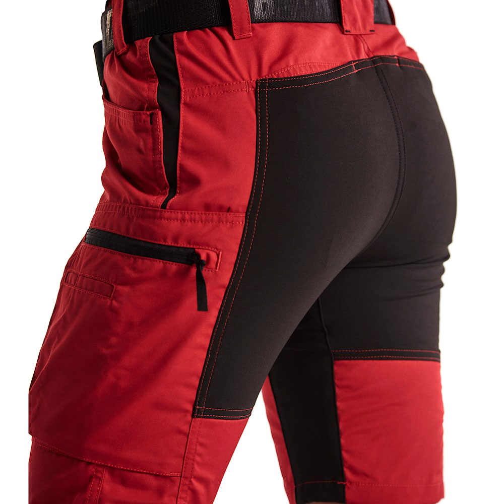 Bl&aring;kl&auml;der Unite dame serviceshorts, R&oslash;d/Sort, large image number 4