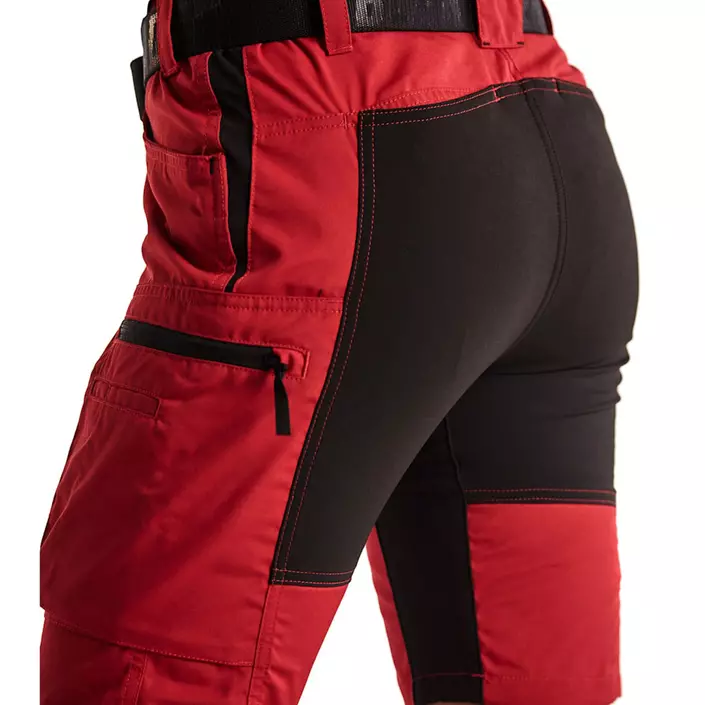 Blåkläder Unite serviceshorts dame, Rød/Svart, large image number 4